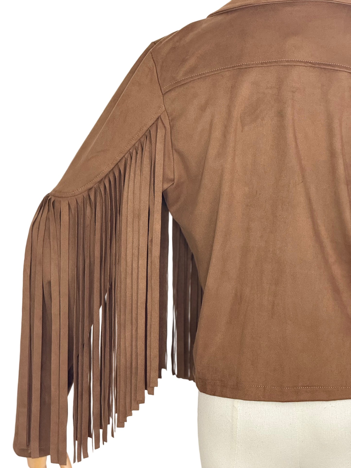Finlay Fringe Jacket Tan