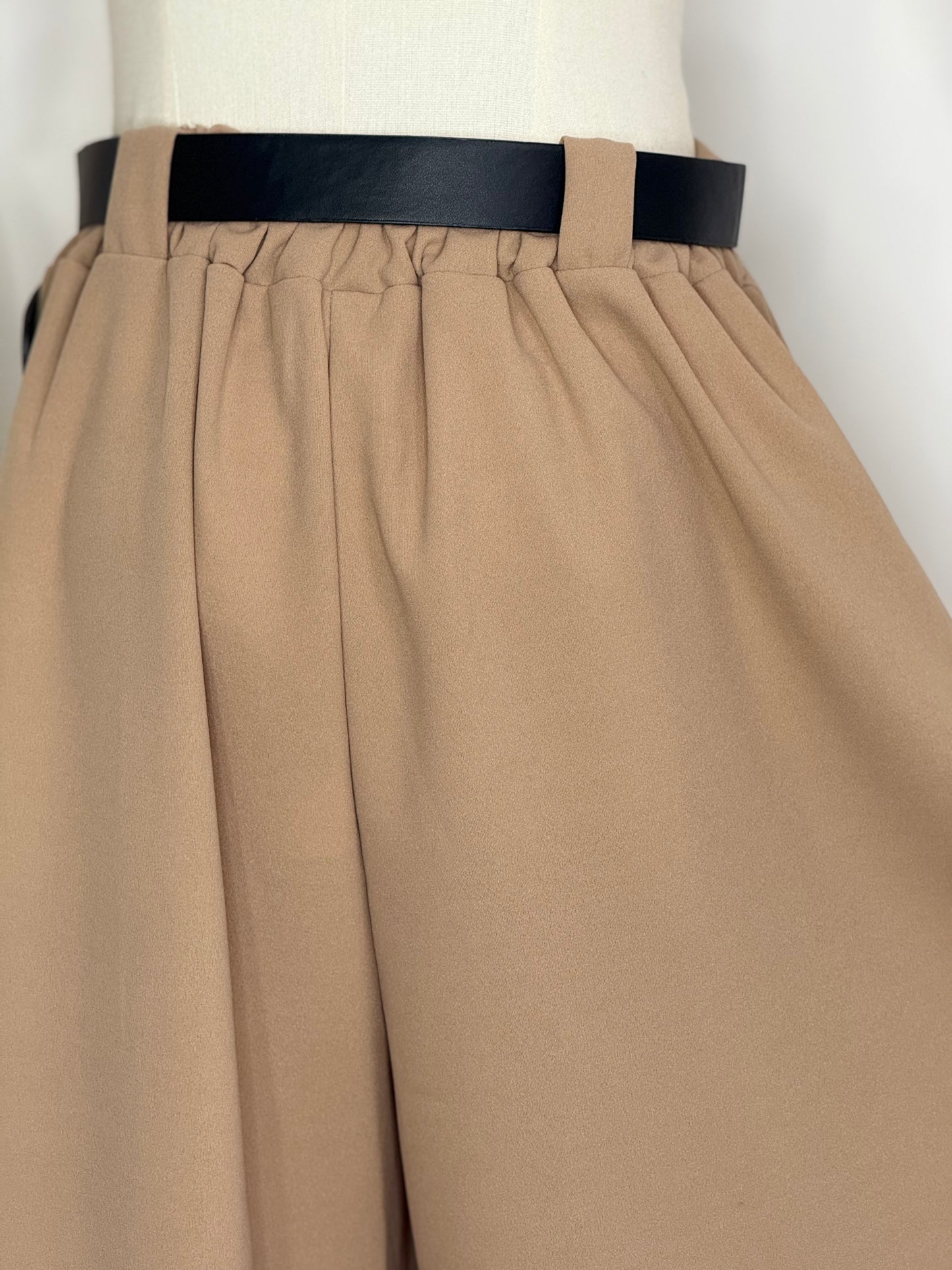 Cecile Wide Leg Camel Trousers