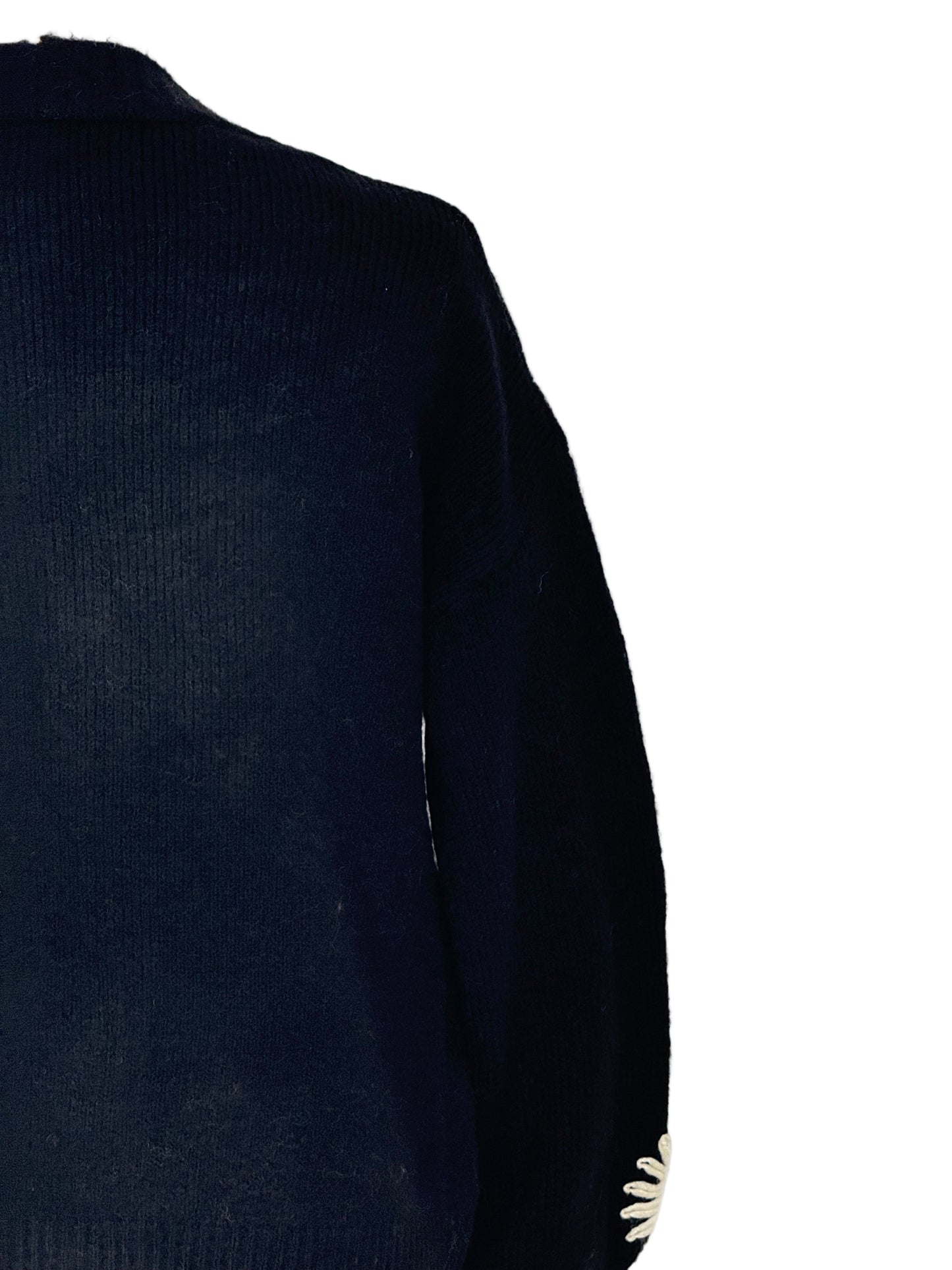 Dana Daisy Cardigan Black