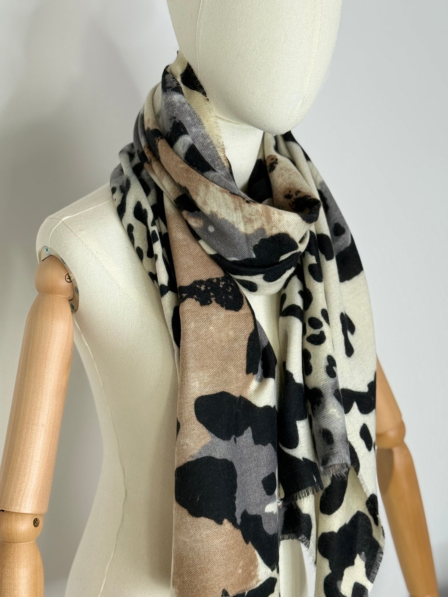 Leopard print scarf