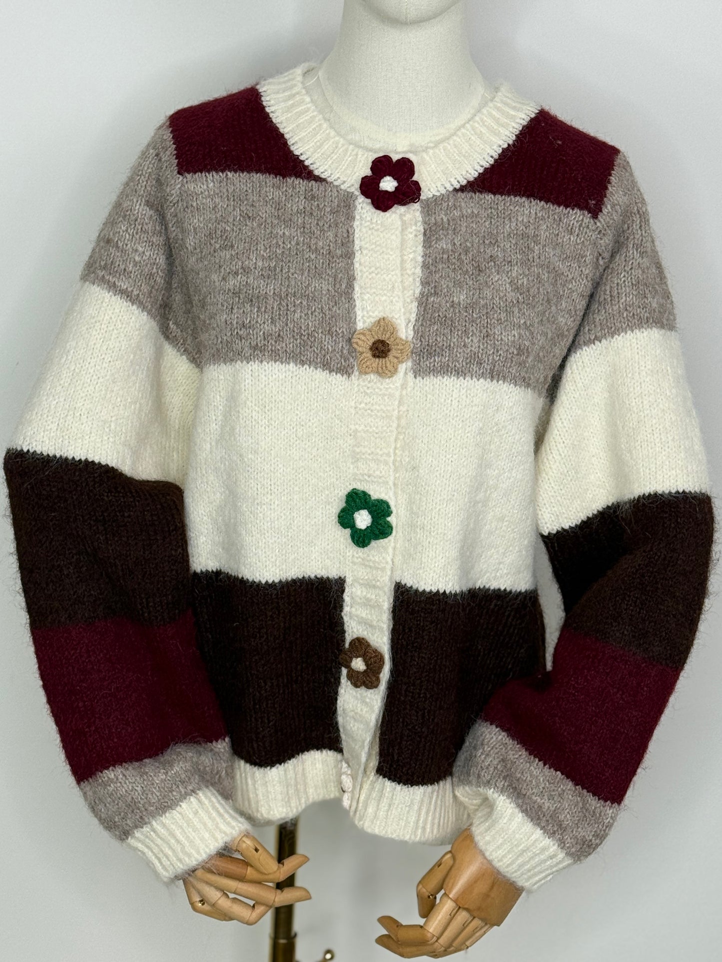 Daisy stripe Cardigan