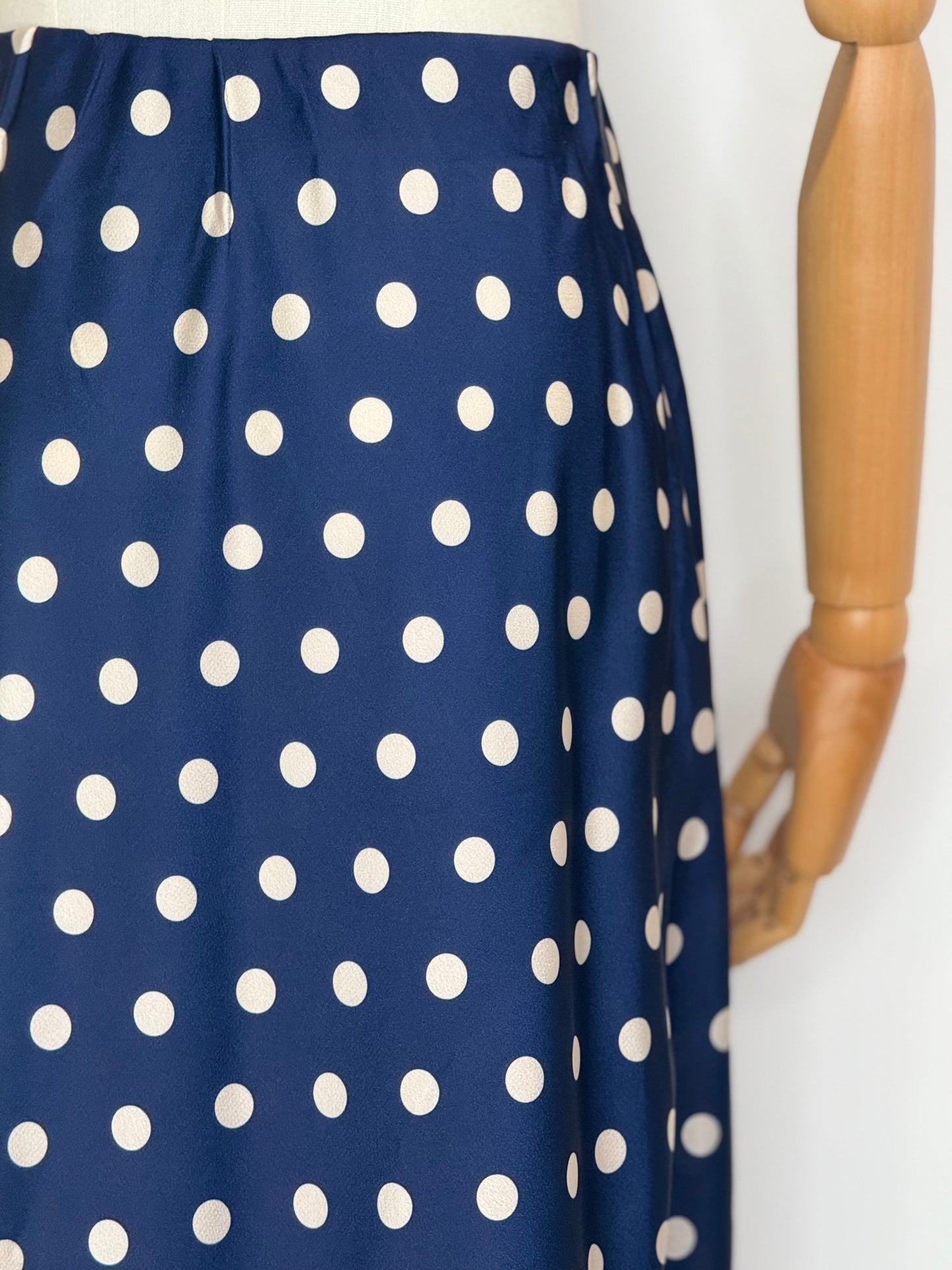 Dotty Navy Skirt