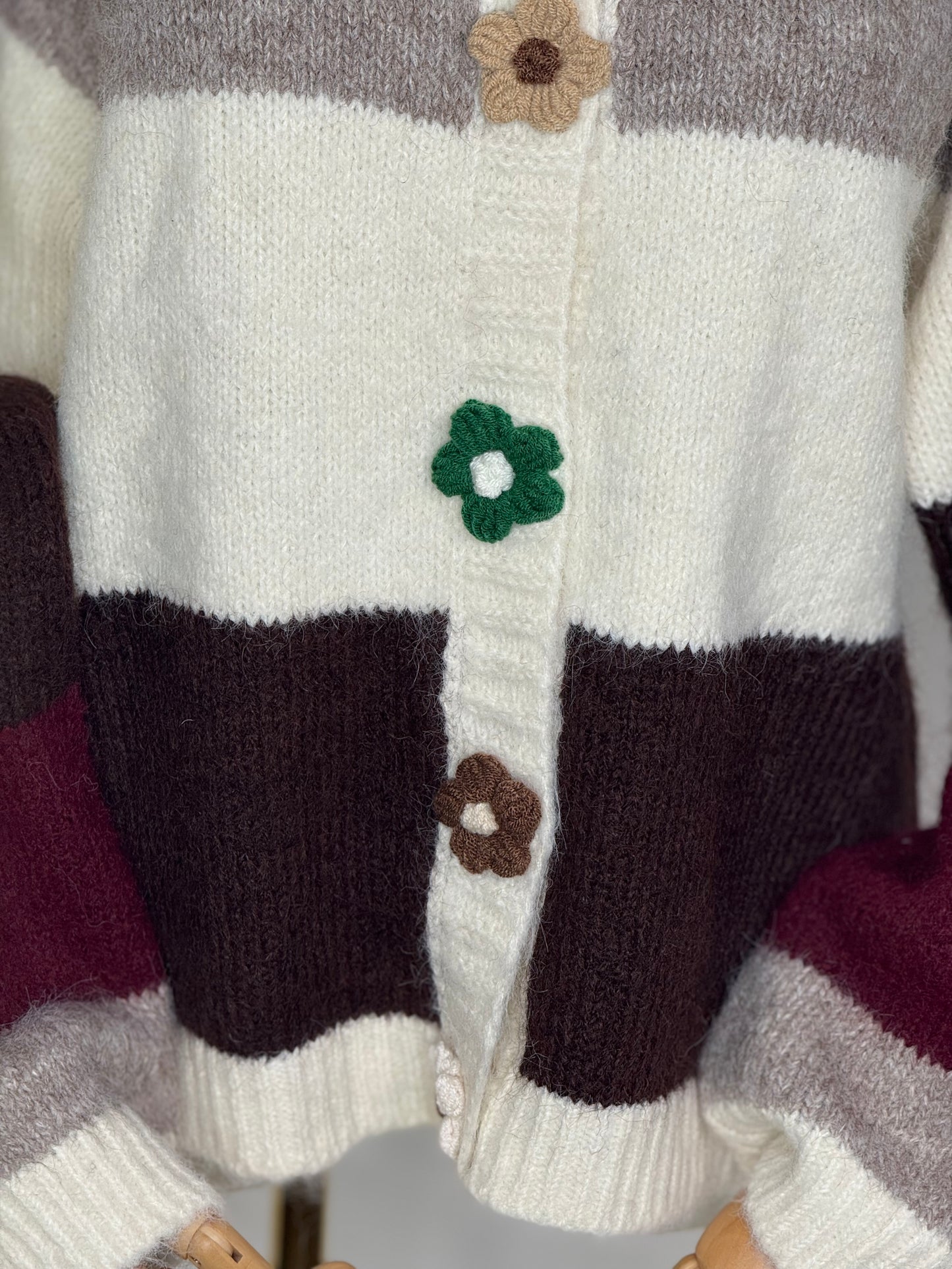 Daisy stripe Cardigan