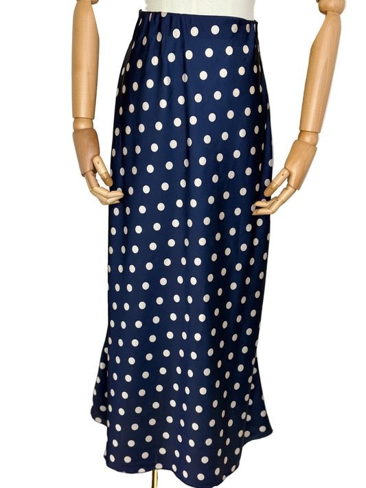 Dotty Navy Skirt
