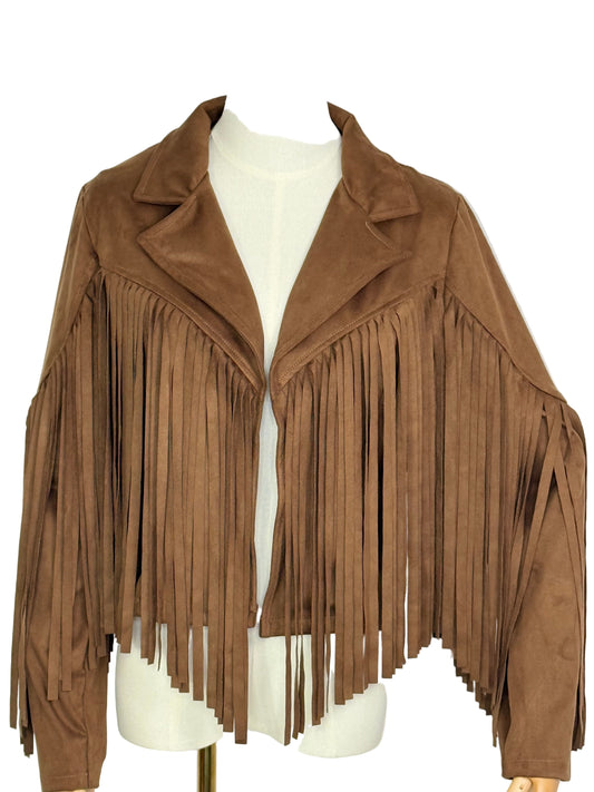 Finlay Fringe Jacket Tan