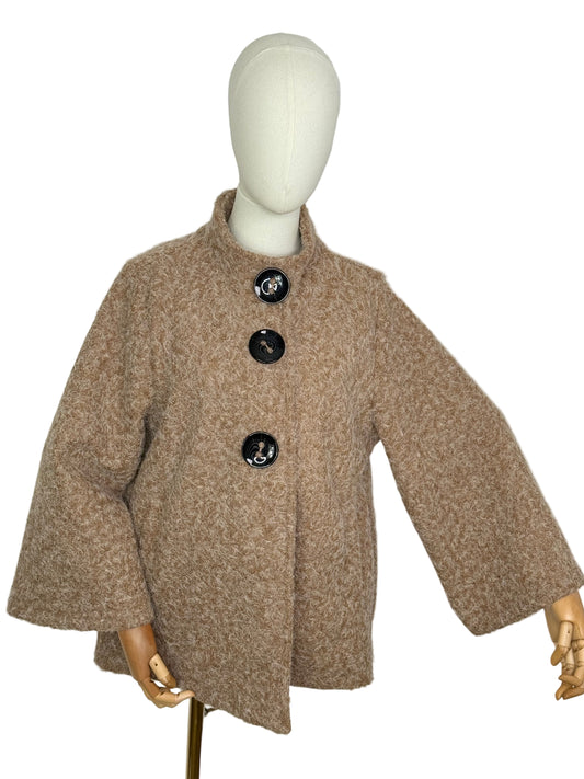 Katie 3 Button Coat Cream