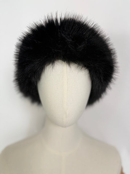furry trim hat