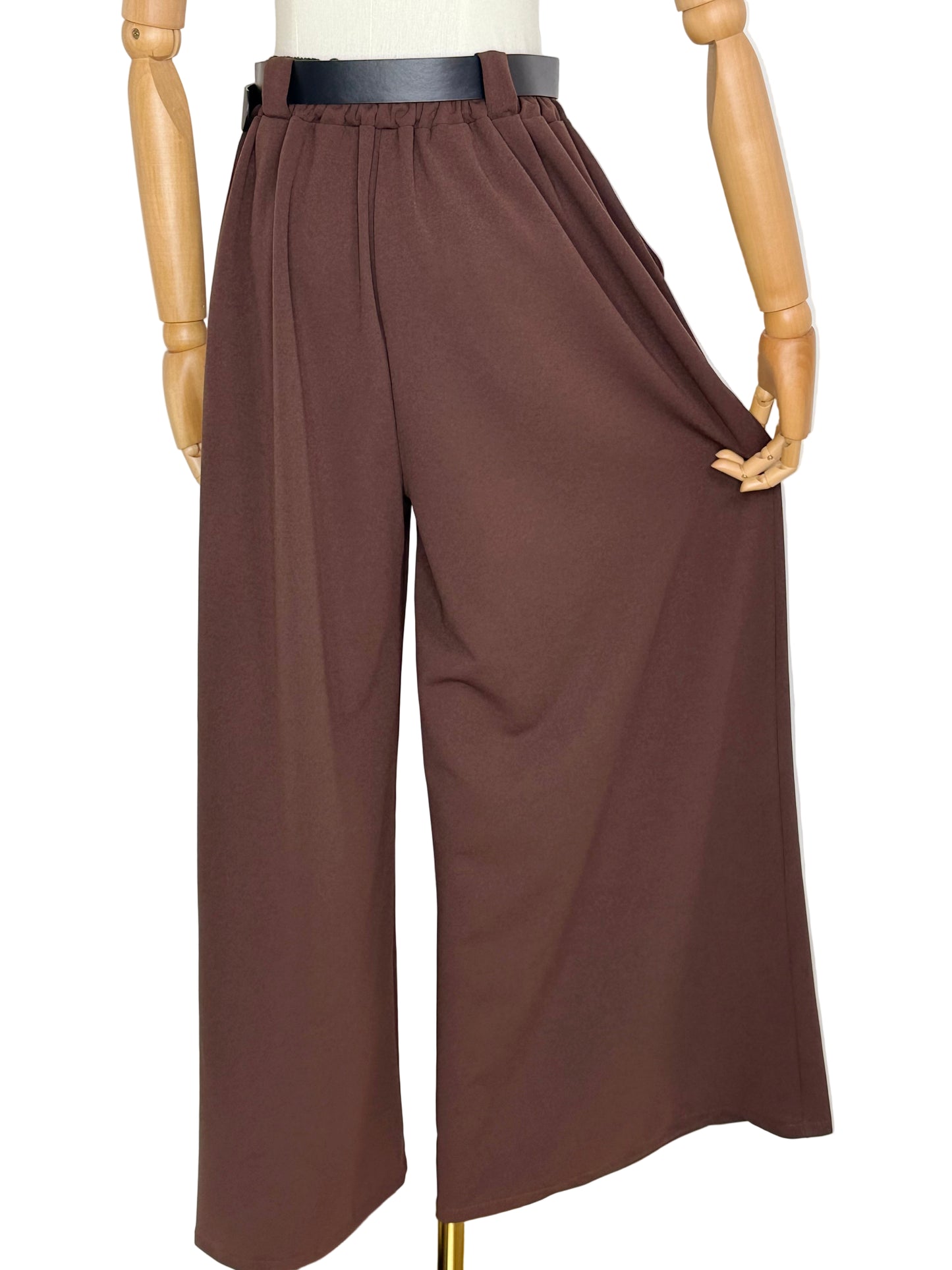 Cecile Wide Leg Chocolate Trousers