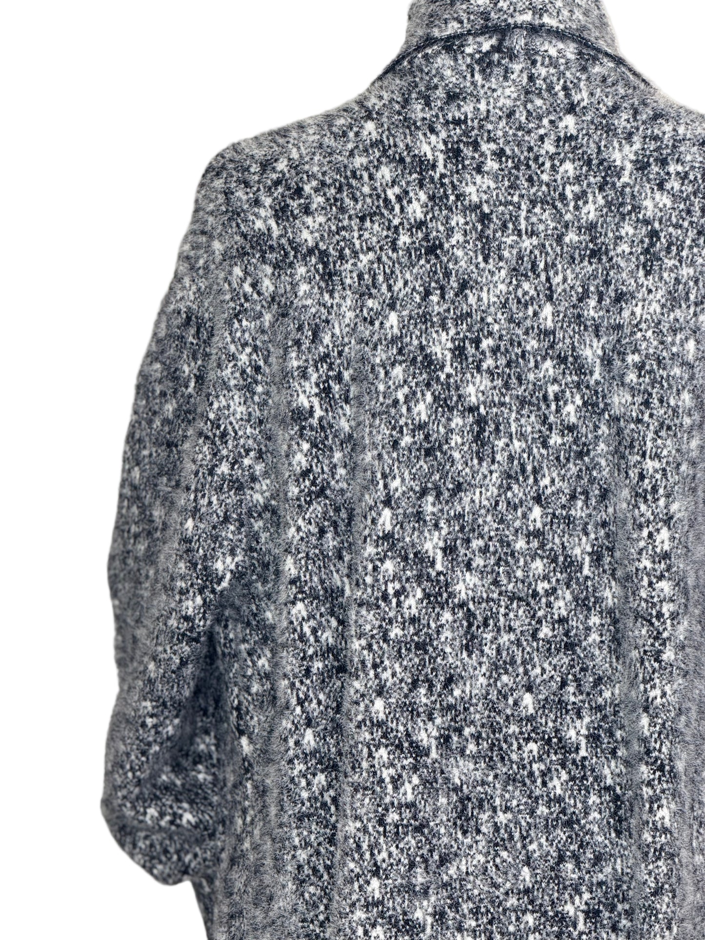 Wendy Waterfall coat Black and White