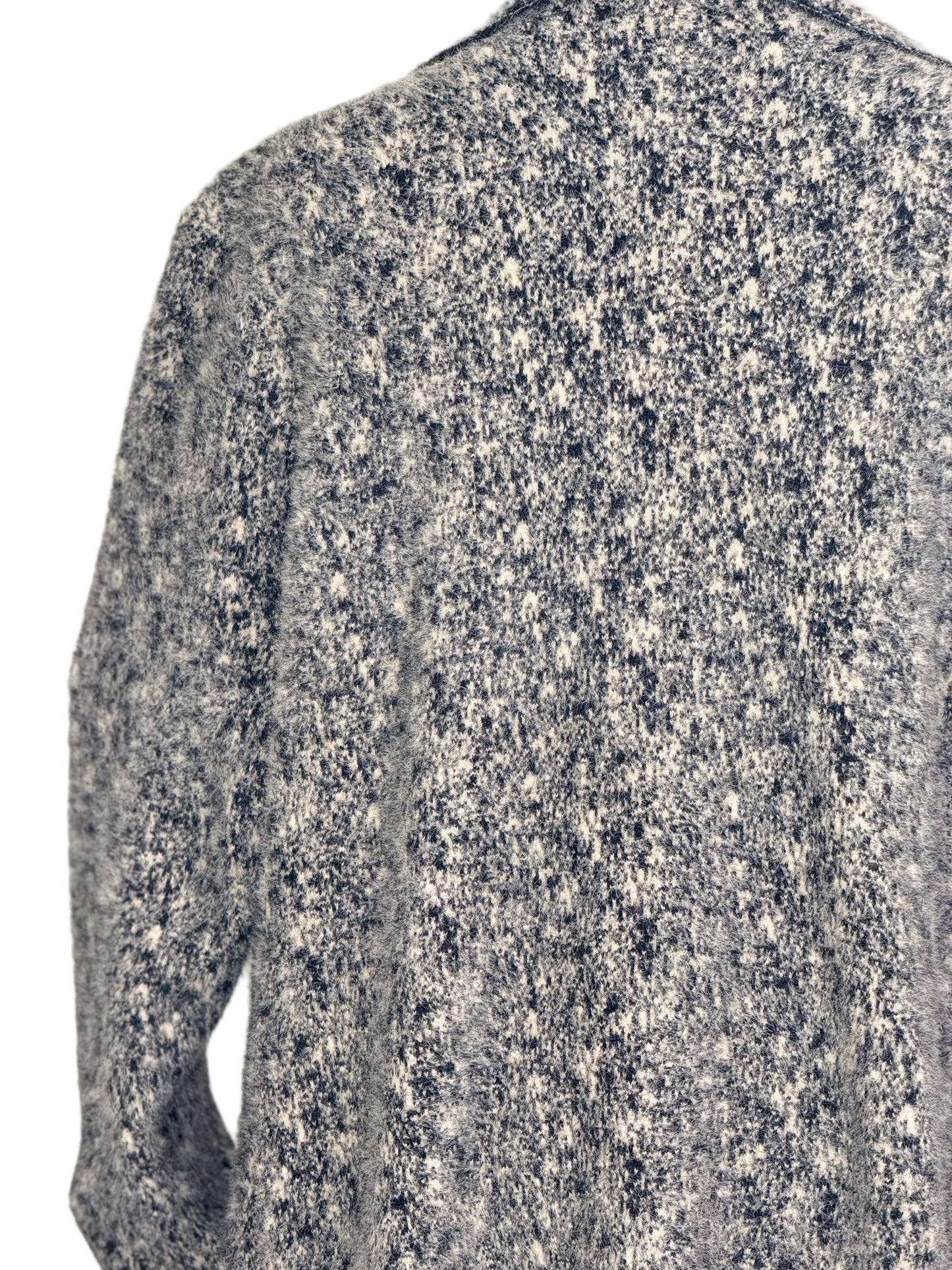 Wendy Waterfall Coat Black and Cream