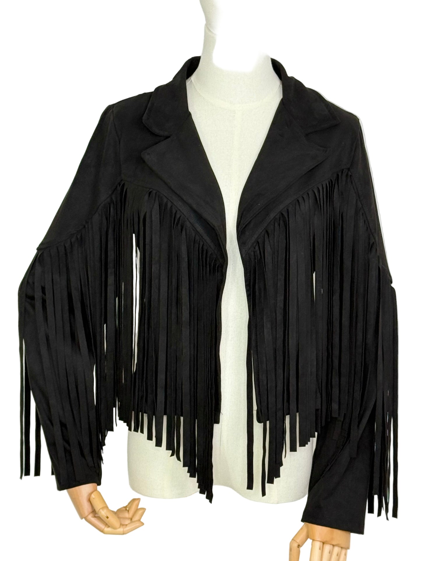 Finlay Fringe Jacket Black