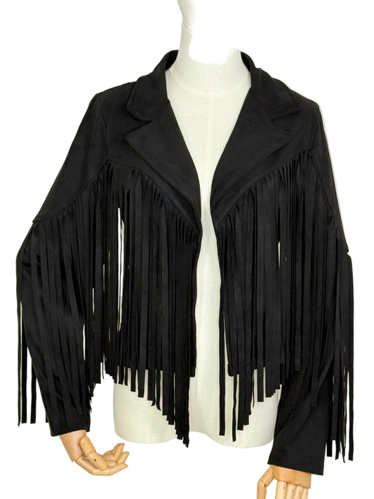 Finlay Fringe Jacket Black