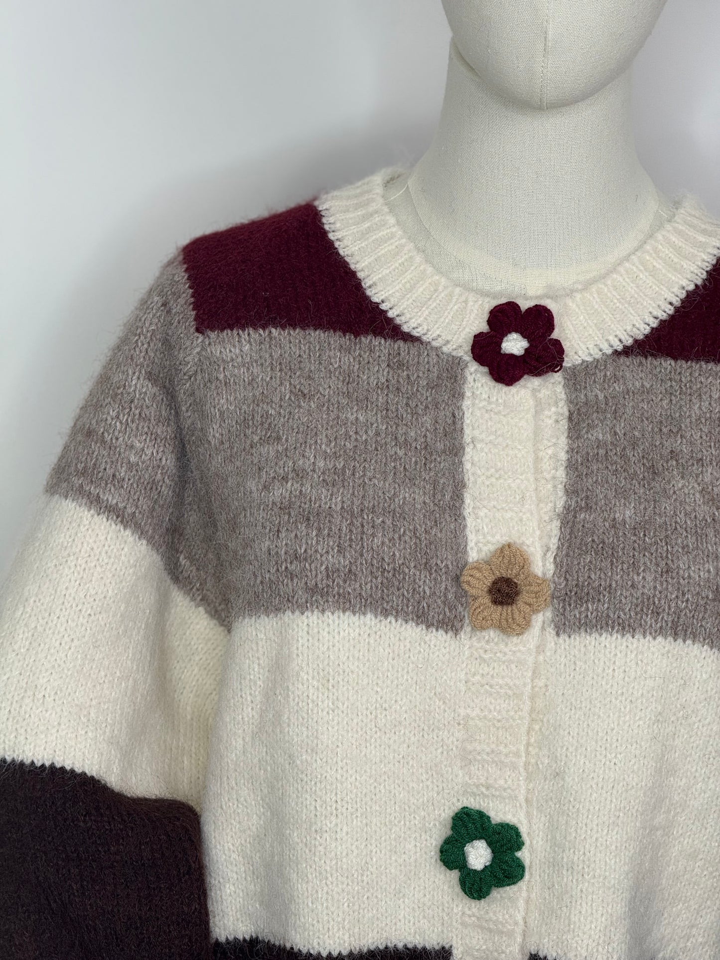 Daisy stripe Cardigan