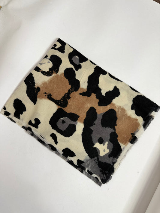 Leopard print scarf