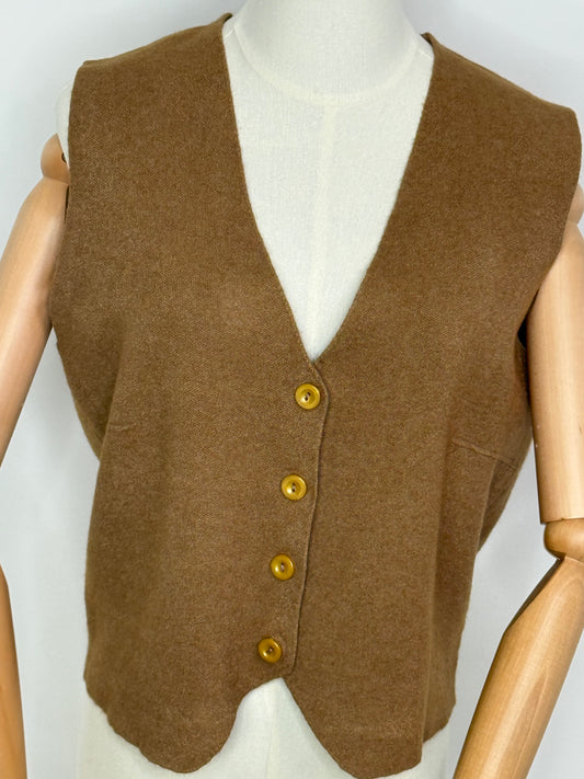 Wesley Camel waistcoat