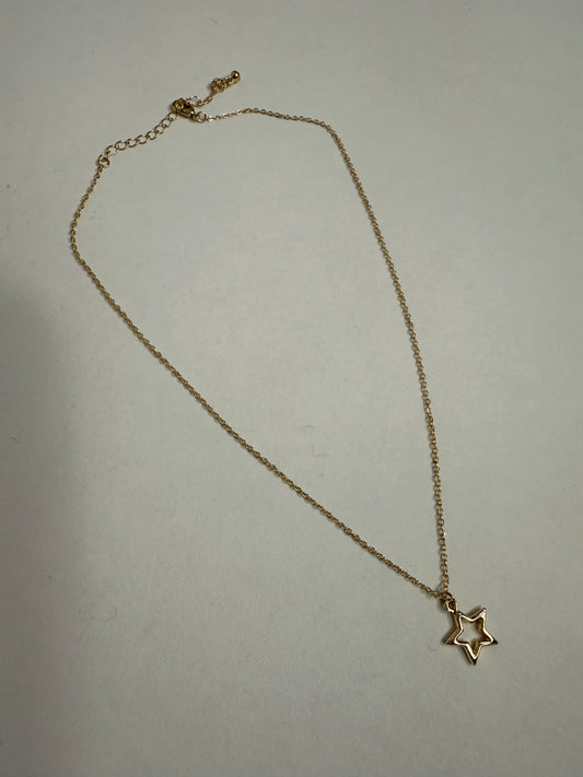 Gold star necklace
