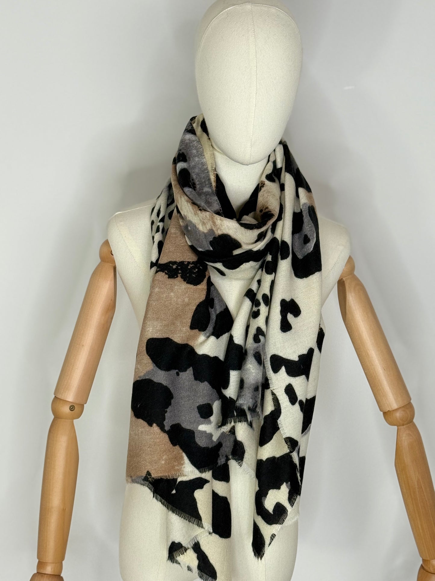 Leopard print scarf