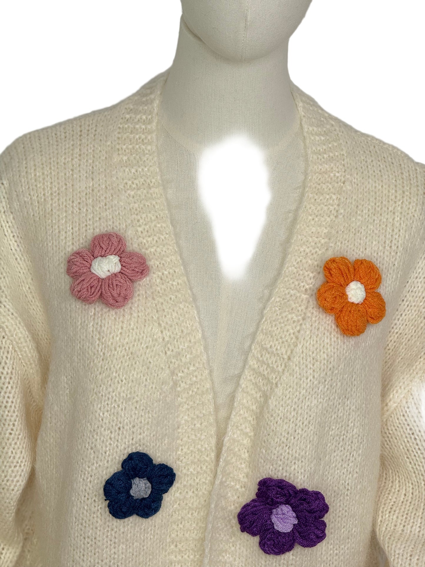 Florence Flower Cream Cardigan