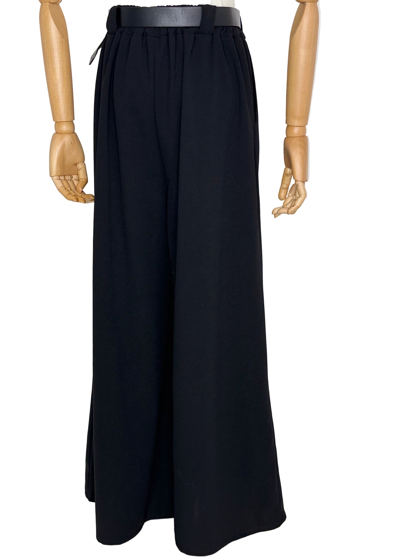Cecile Wide Leg Black Trousers