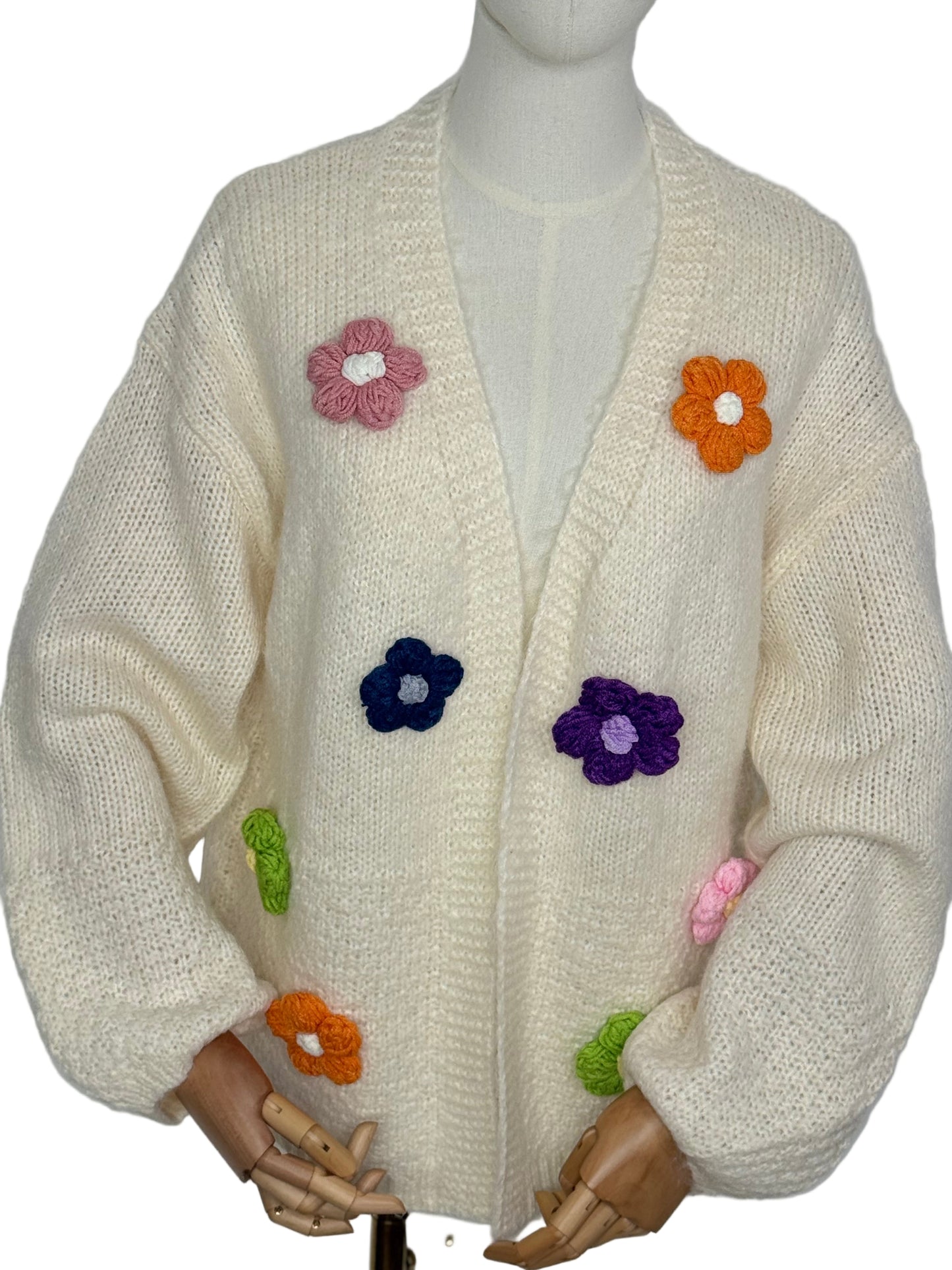 Florence Flower Cream Cardigan